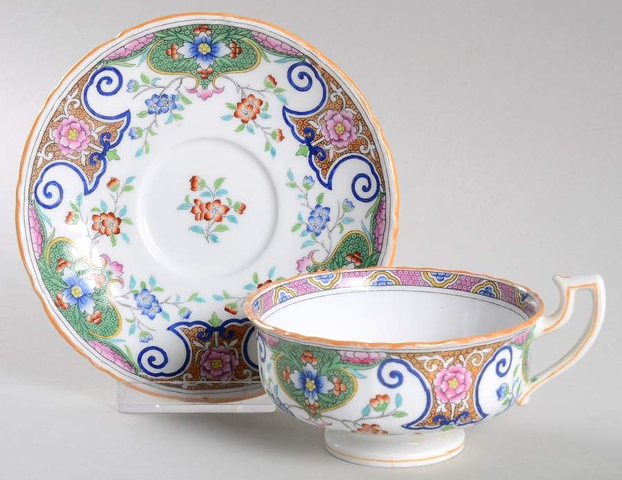 B157 Footed Cup & Saucer Set by Minton-1