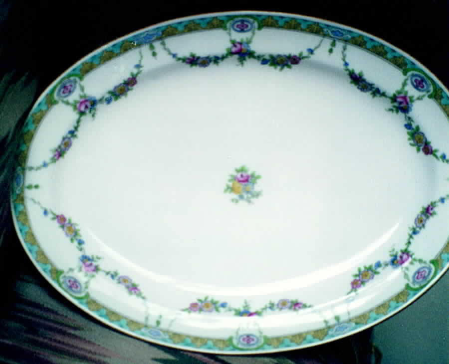 B935 14" Oval Serving Platter by Minton-1