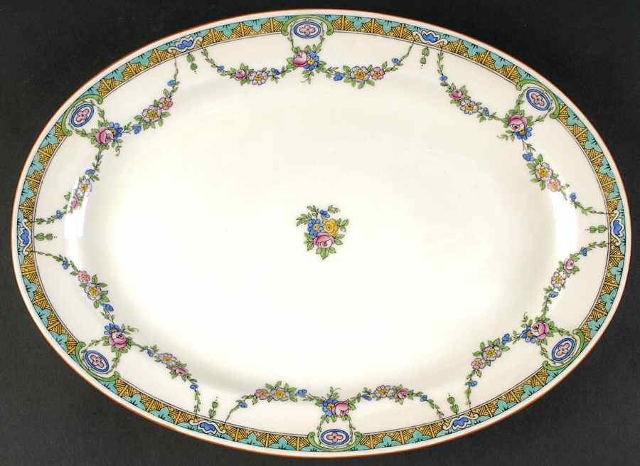 B935 13" Oval Serving Platter by Minton-1