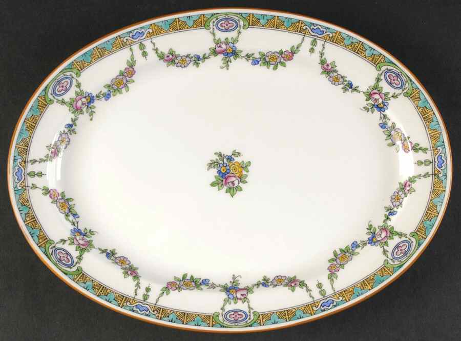 B935 11" Oval Serving Platter by Minton-1