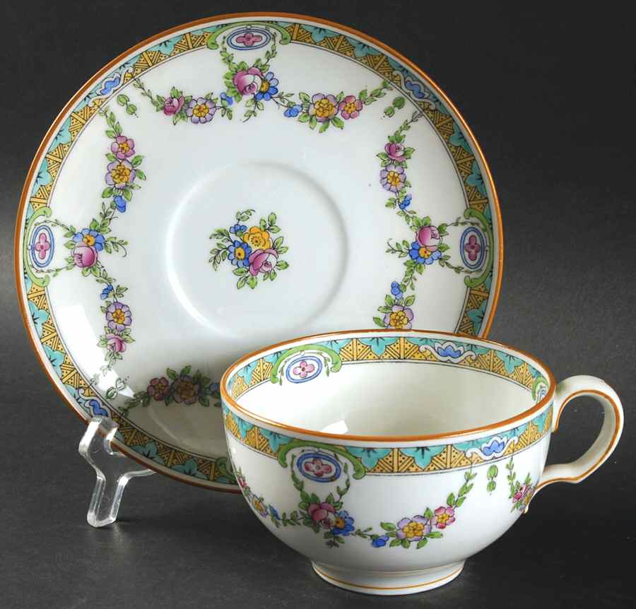 B935 Oversized Cup & Saucer Set by Minton-1