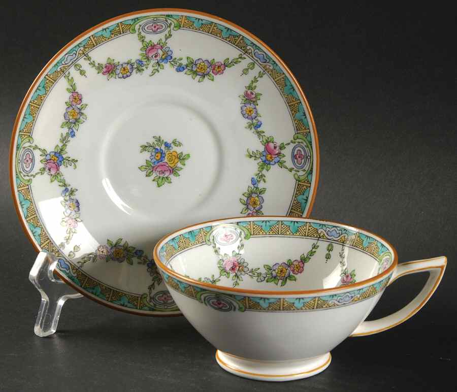 B935 Footed Cup & Saucer Set by Minton-1