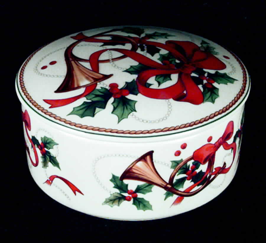 Jubilation Round Box & Lid by Mikasa-1