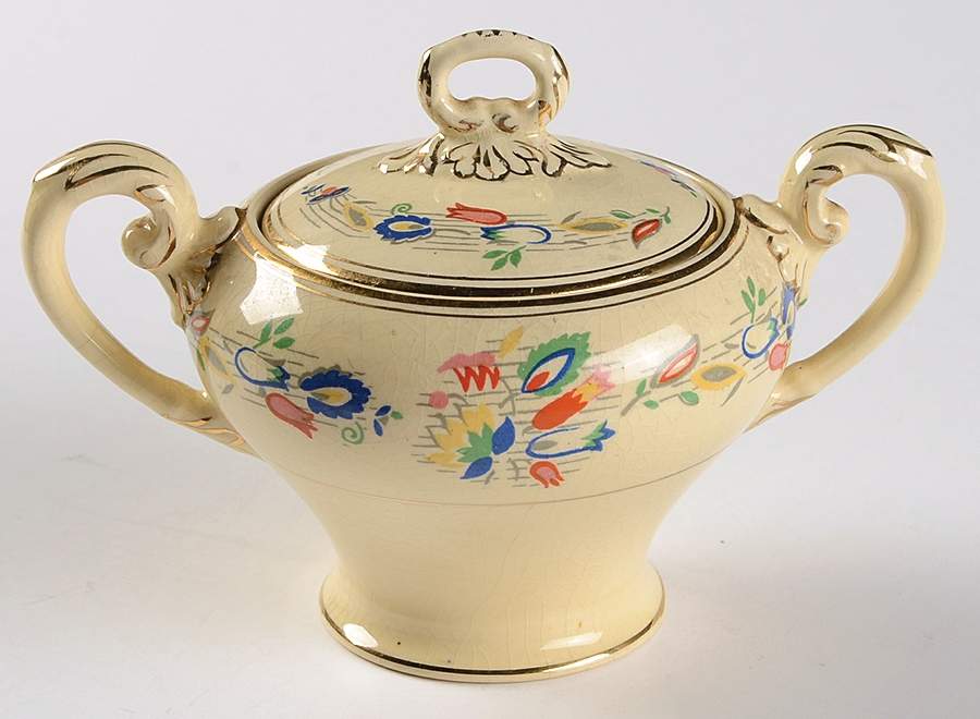 Monterey Sugar Bowl & Lid by Myott Staffordshire-1