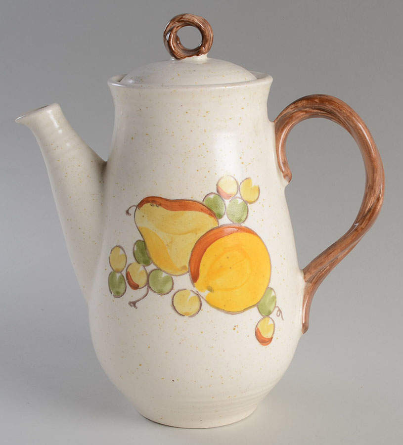 Tropicana Coffee Pot & Lid by Metlox - Poppytrail - Vernon-1