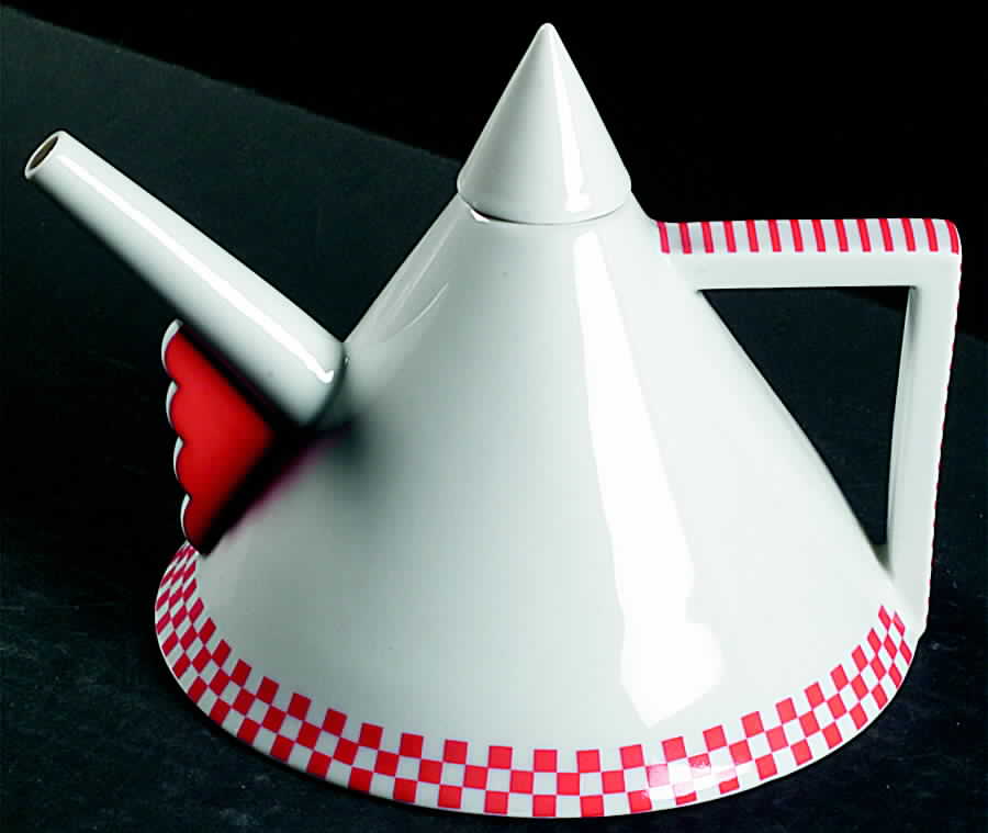 Red Graphics Teapot & Lid by Mikasa-1