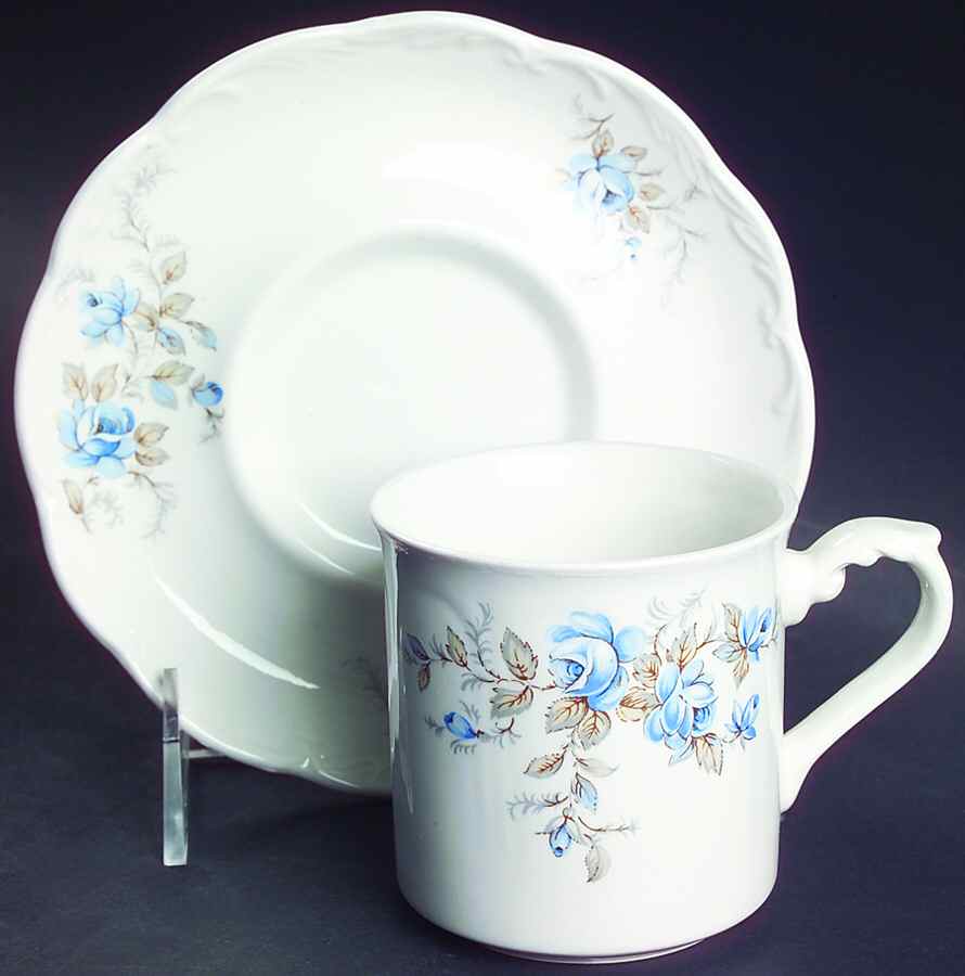 Dellwood Flat Cup & Saucer Set by J & G Meakin-1