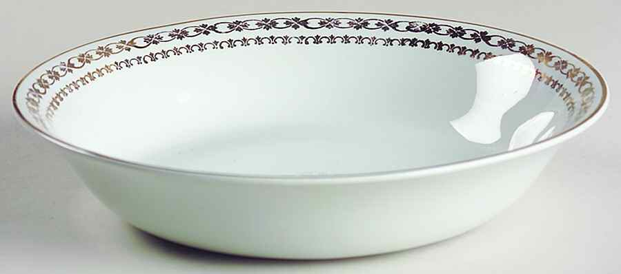 Gold Crown Coupe Soup Bowl by Alfred Meakin-1
