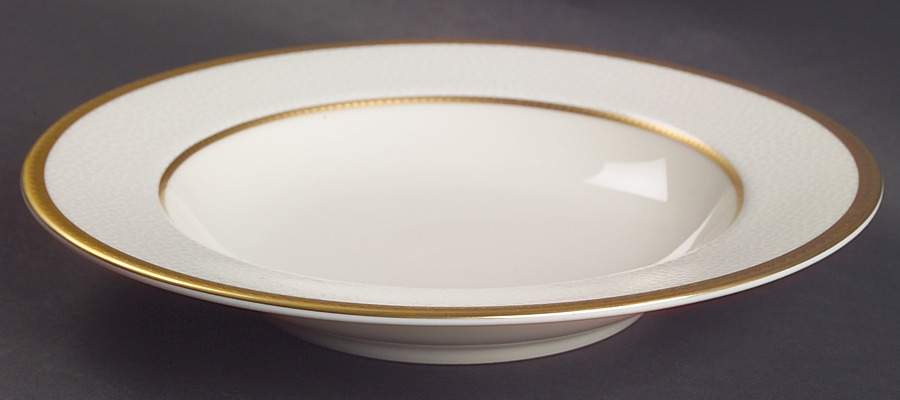 Ivory Flair Rim Soup Bowl by Mikasa-1