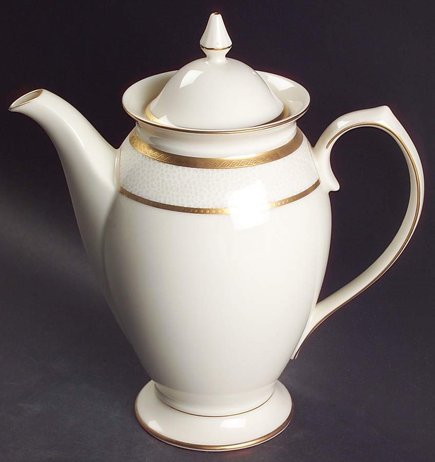 Ivory Flair Coffee Pot & Lid by Mikasa-1