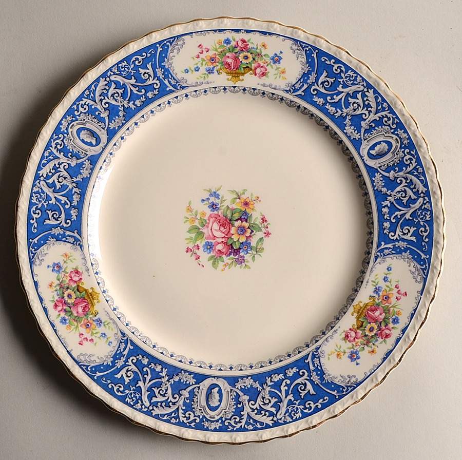 Kensington Blue Dinner Plate by Myott Staffordshire-1
