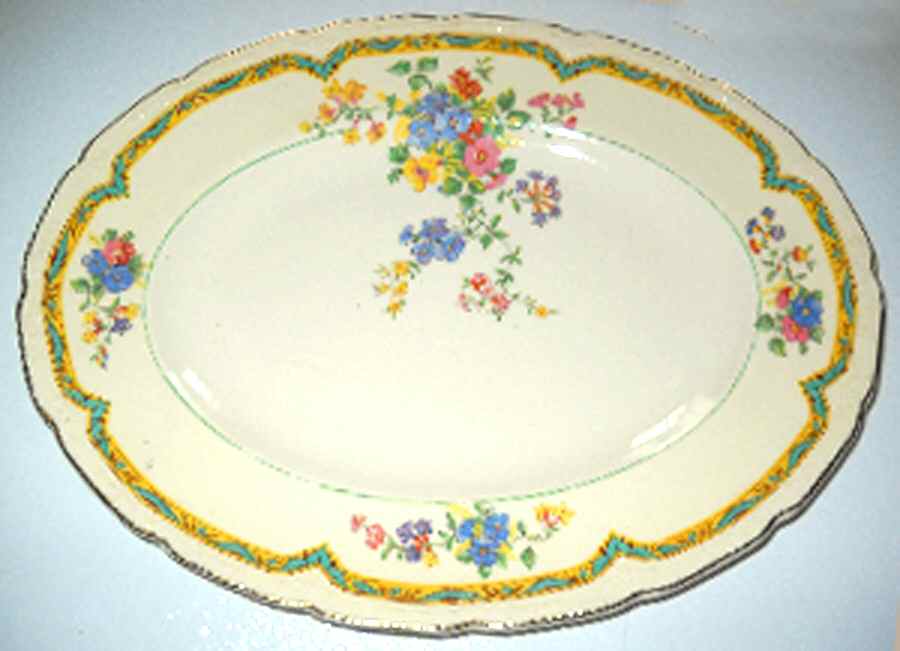 MAD44 14" Oval Serving Platter by John Maddock & Sons-1