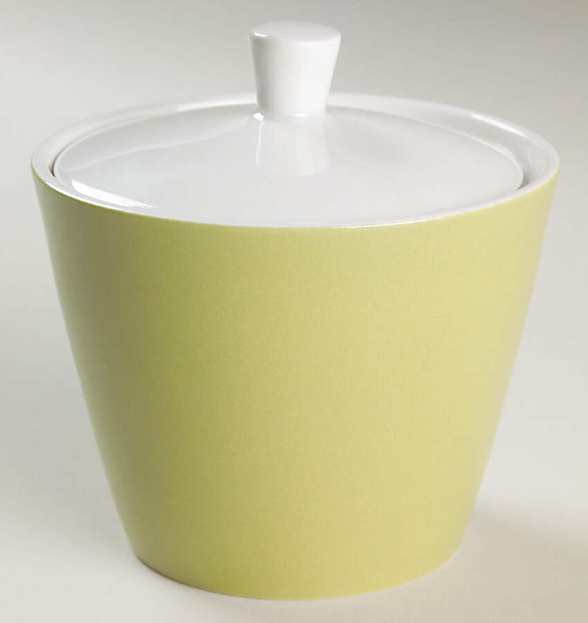 Green Sugar Bowl & Lid by Mikasa-1