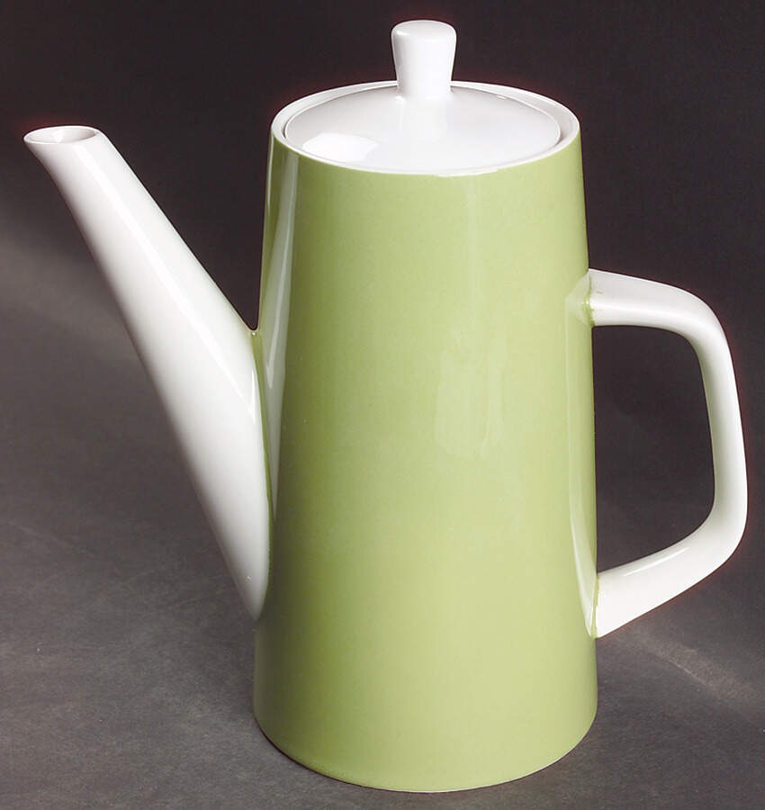 Green Coffee Pot & Lid by Mikasa-1
