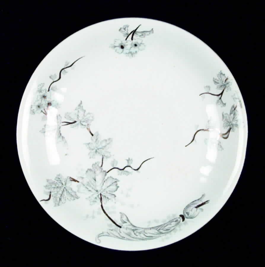 Chicago (Gray & Pink) Saucer by J & G Meakin-1