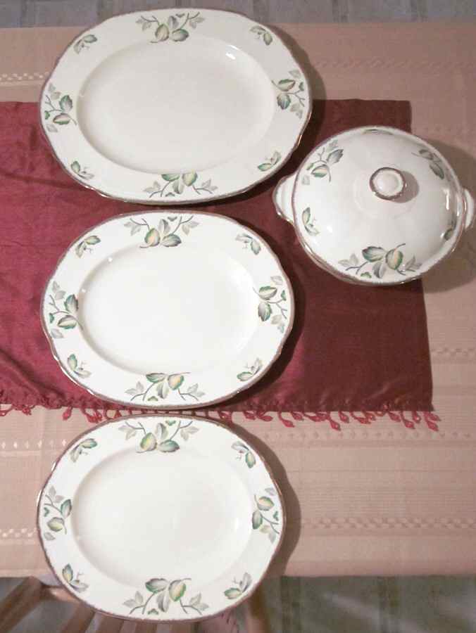 MEA47 12" Oval Serving Platter by Alfred Meakin-1