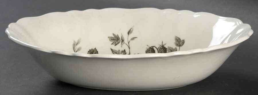 Gainsborough Brown 9" Oval Vegetable Bowl by J & G Meakin-1