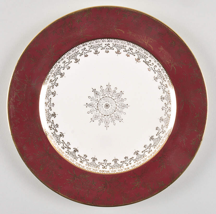 Golden Court Luncheon Plate by J & G Meakin-1