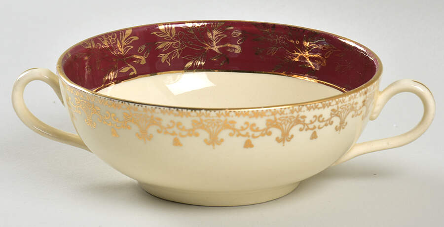 Golden Court Flat Cream Soup Bowl by J & G Meakin-1