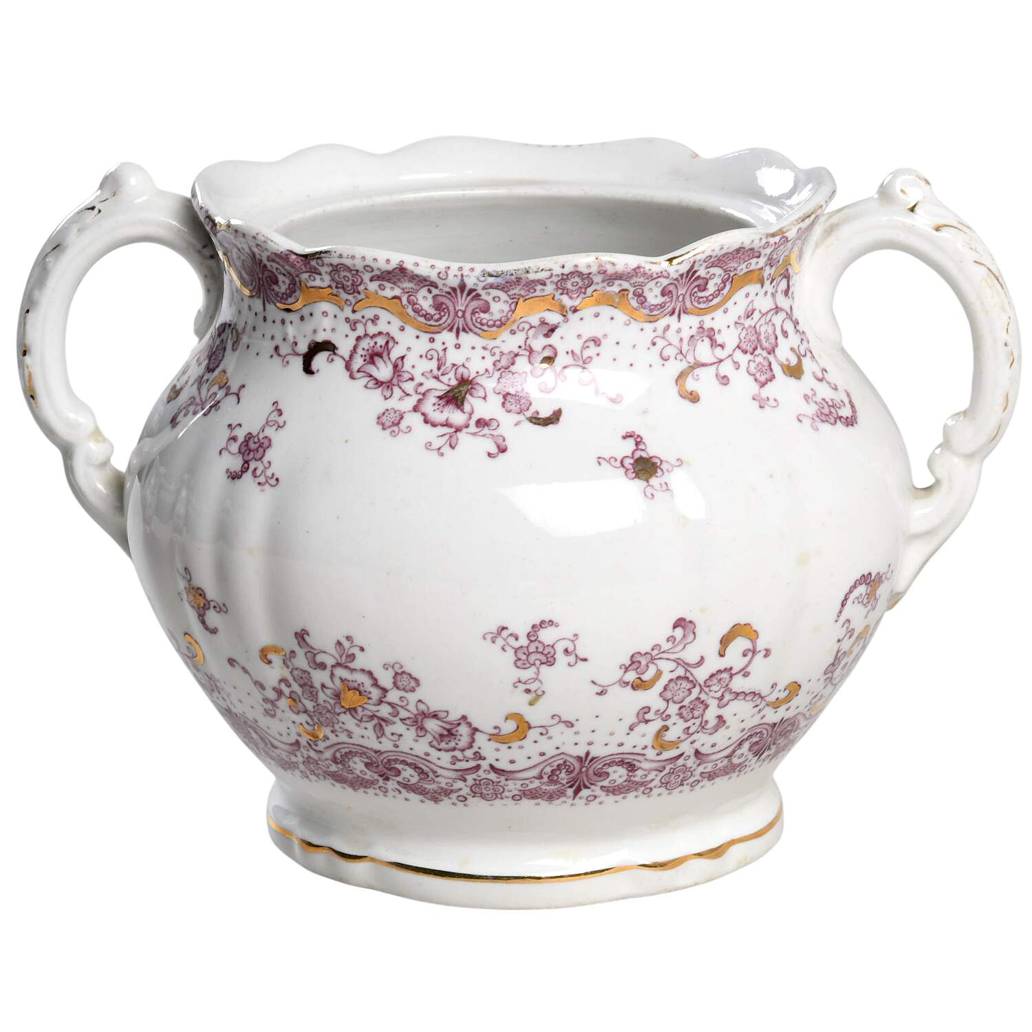 Alhambra (Pink) Sugar Bowl No Lid by John Maddock & Sons-1