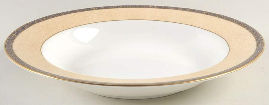 Victorian Ivory Rim Soup Bowl by Mikasa-1