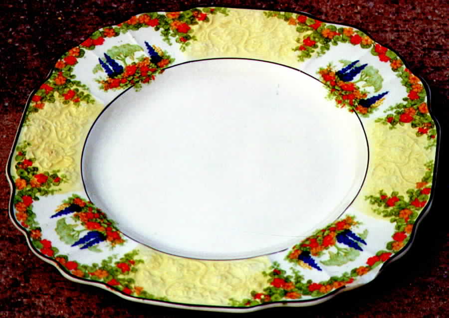Mayfair (F2867) Square Dinner Plate by Myott Staffordshire-1