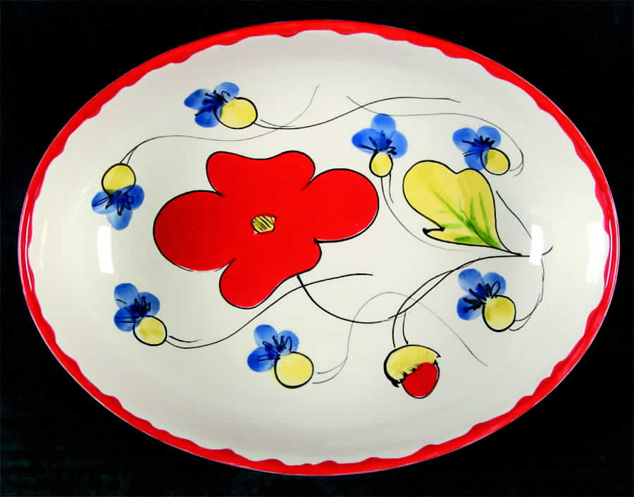 MCI6 10" Oval Vegetable Bowl by Mancioli-1