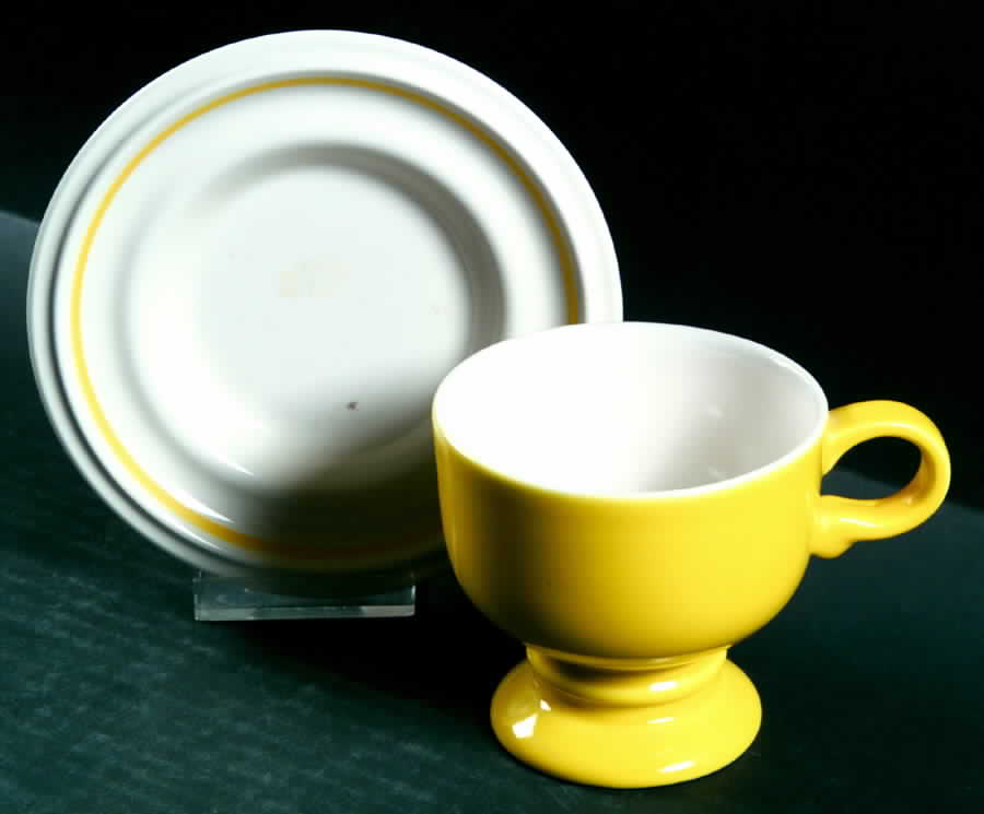 Forecast Yellow Footed Cup & Saucer Set by Mikasa-1