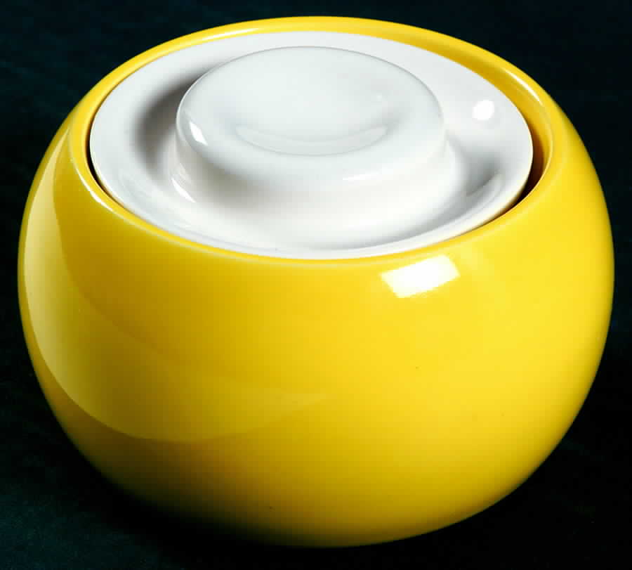 Forecast Yellow Sugar Bowl & Lid by Mikasa-1