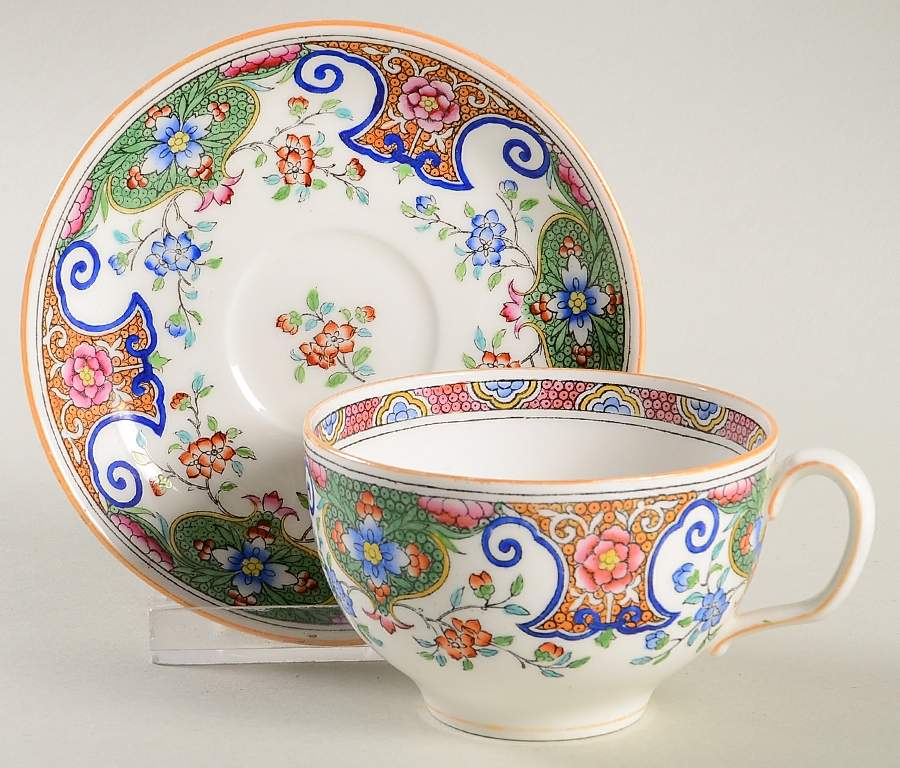 B157 Flat Cup & Saucer Set by Minton-1