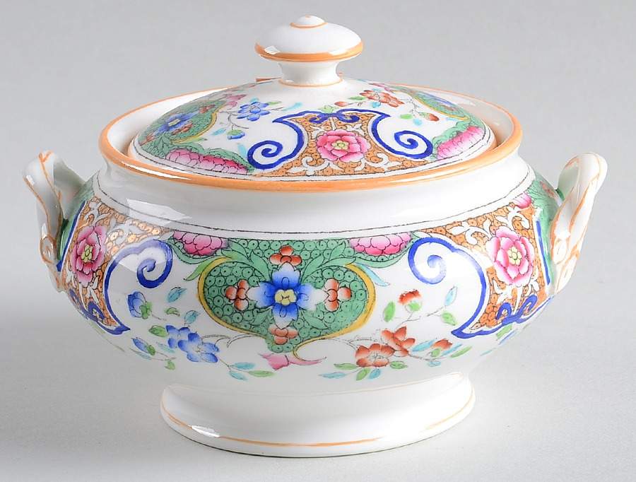 B157 Sugar Bowl & Lid by Minton-1