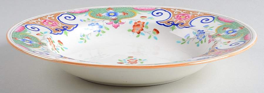 B157 Large Rim Soup Bowl by Minton-1