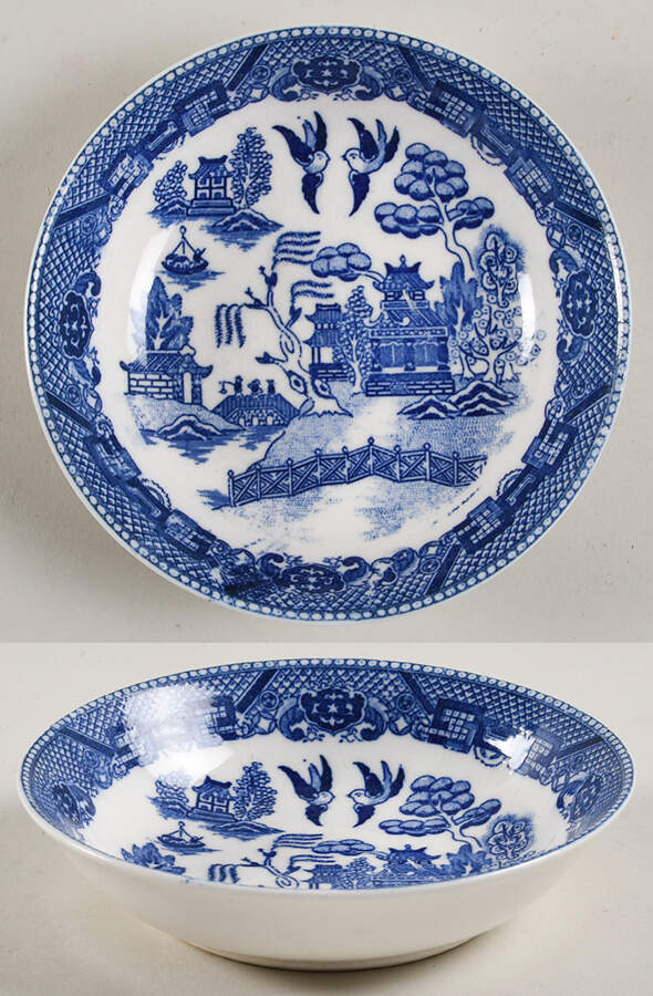 Blue Willow Fruit/Dessert (Sauce) Bowl by Moriyama-1