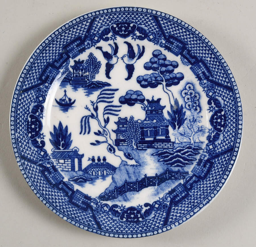 Blue Willow Bread & Butter Plate by Moriyama-1