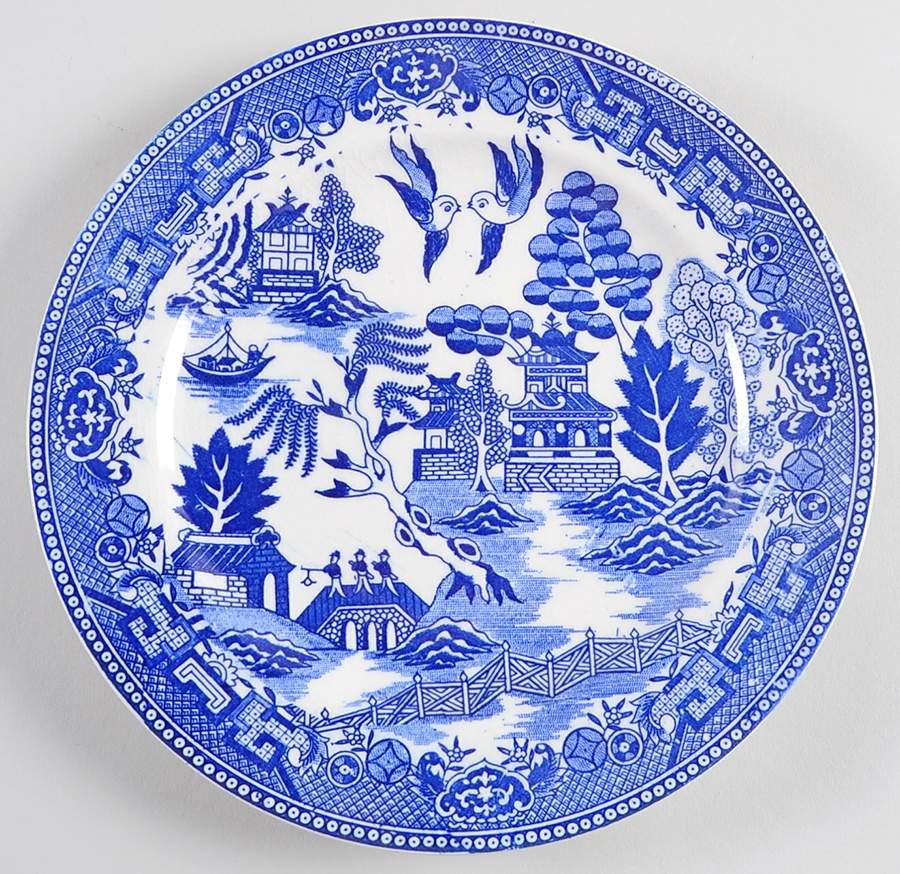 Blue Willow Salad Plate by Moriyama-1