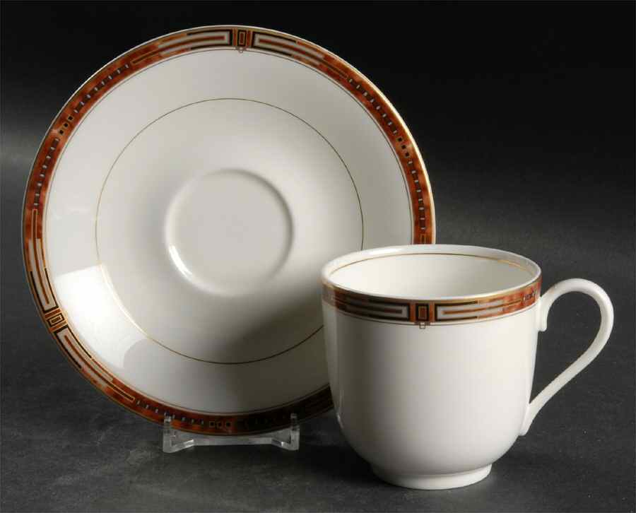 Davenport Footed Cup & Saucer Set by Mikasa-1