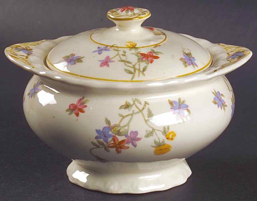 Trouville Sugar Bowl & Lid by Myott Staffordshire-1
