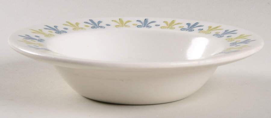Fleur De Lis Rim Fruit/Dessert (Sauce) Bowl by Metlox - Poppytrail - Vernon-1