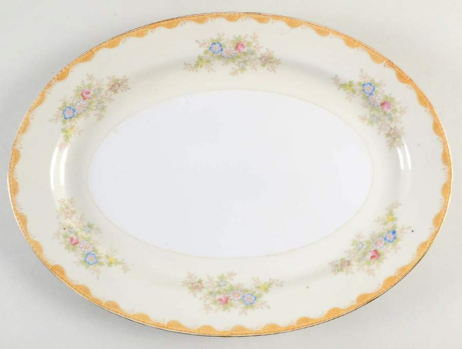 MAF2 14" Oval Serving Platter by Mayfair (Japan)-1