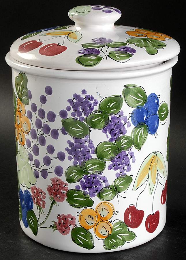Mixed Berry Medium Canister & Lid by Mesa Intl-1
