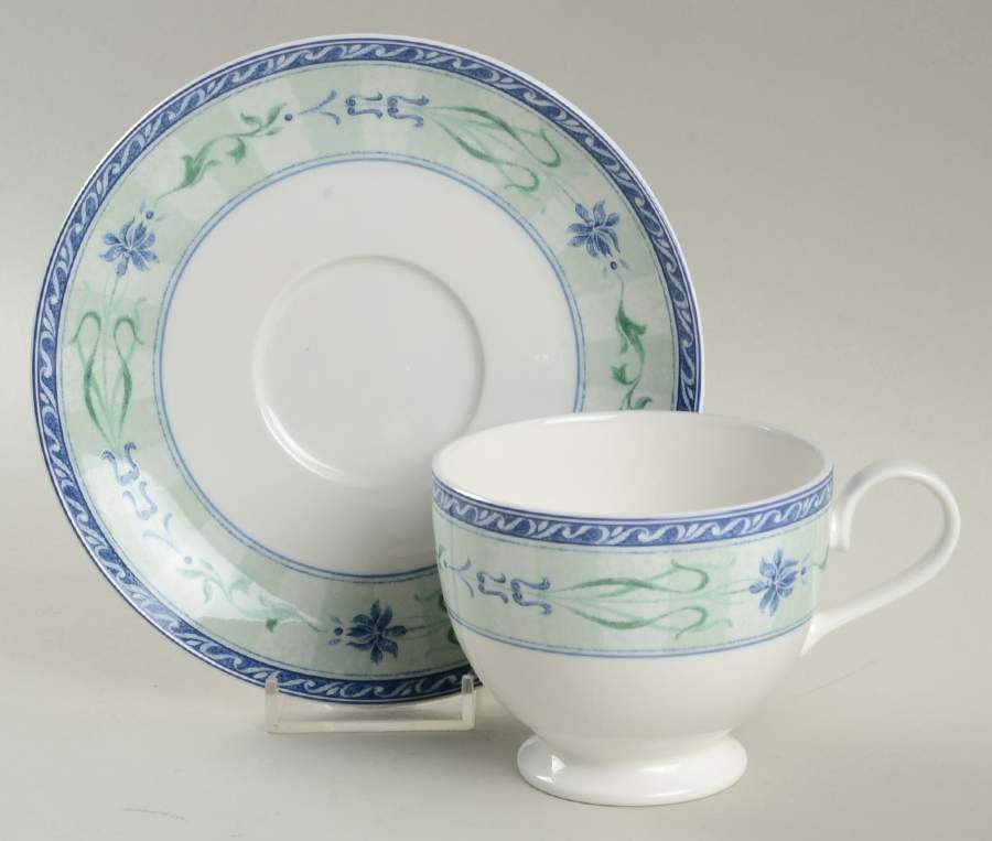 Quincy Footed Cup & Saucer Set by Mikasa-1
