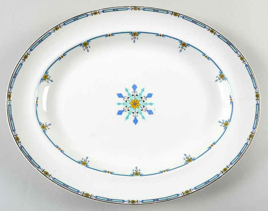 Fairhaven 14" Oval Serving Platter by Alfred Meakin-1