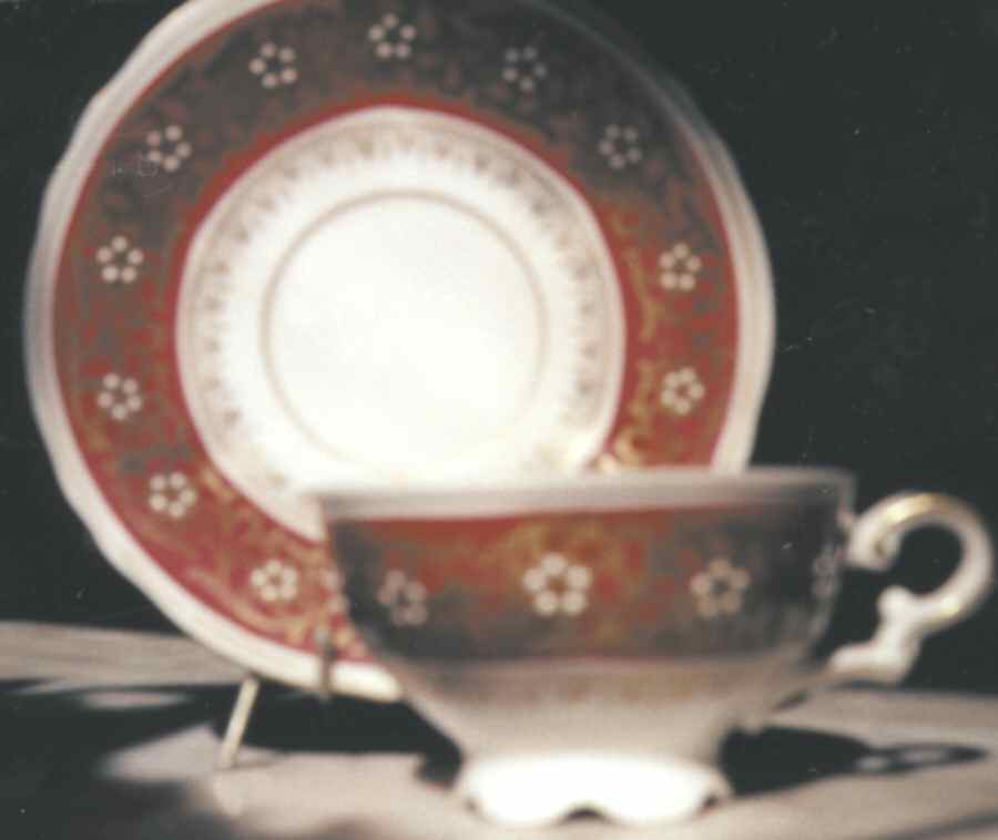 MIT63 Footed Demitasse Cup & Saucer Set by Mitterteich-1