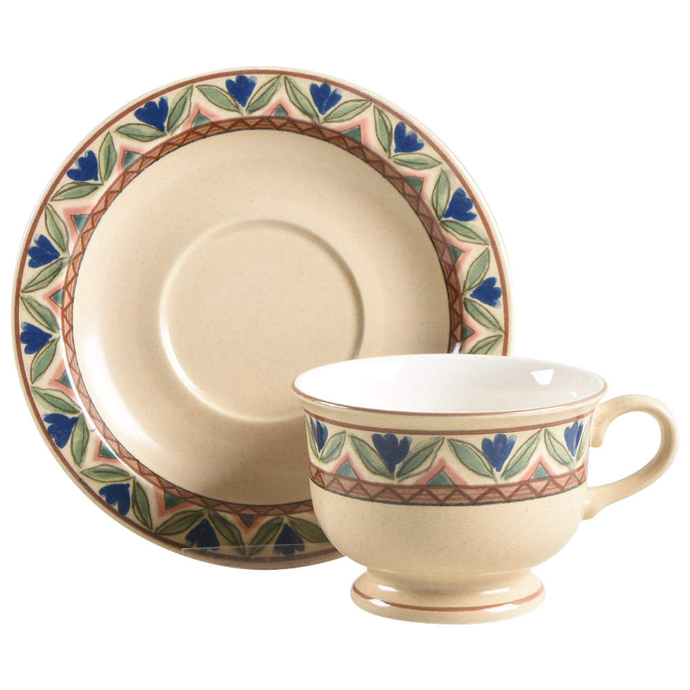 Sausalito Footed Cup & Saucer Set by Mikasa-1