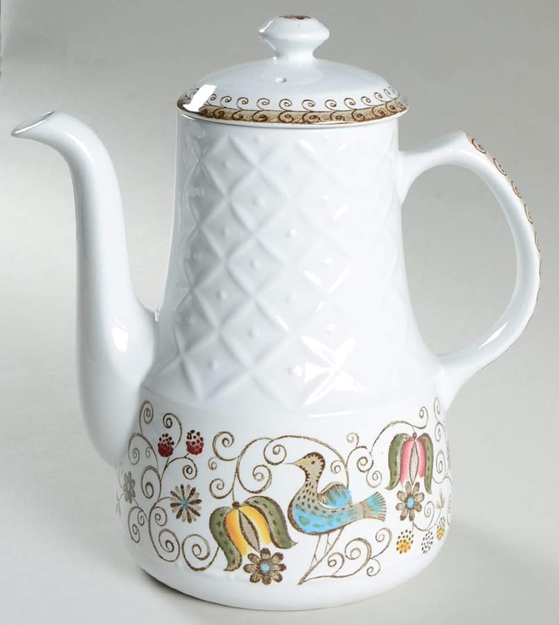 Taunton Coffee Pot & Lid by Alfred Meakin-1