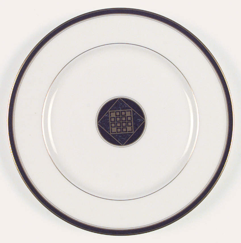 Ebony Crest Salad Plate by Mikasa-1
