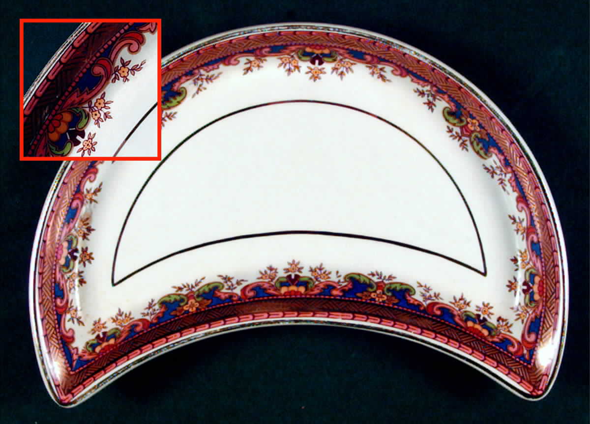 Lady Jean Crescent Salad Plate by John Maddock & Sons-1