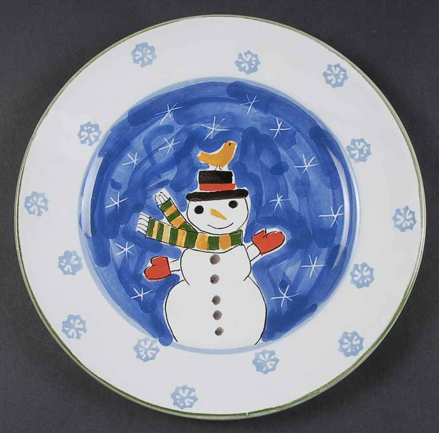 Snowman Salad/Dessert Plate by Mesa Intl-1