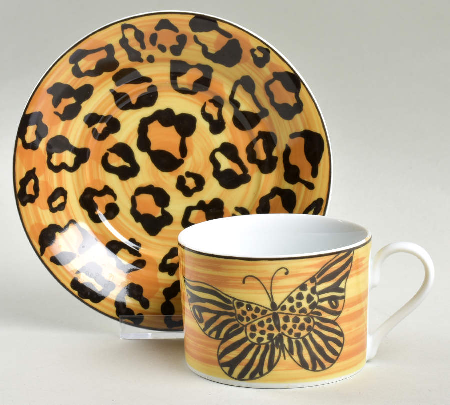 Metamorphosis Flat Cup & Saucer Set by Mikasa-1