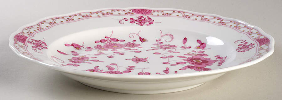 MSS34 Large Rim Soup Bowl by Meissen (Germany)-1